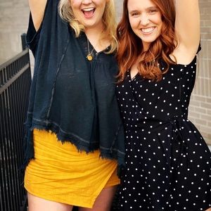 Short sleeve free people black top